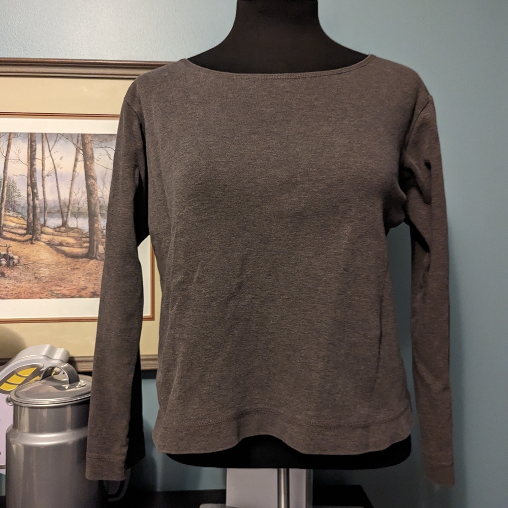 Eileen Fisher long sleeve tee, size small